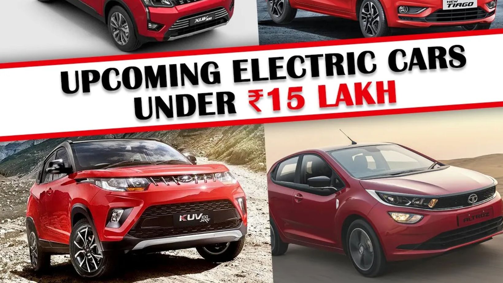 Upcoming Electric Cars Under 15 Lakh Rupees