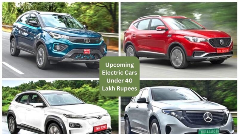 Upcoming Electric Cars Under 40 Lakh Rupees