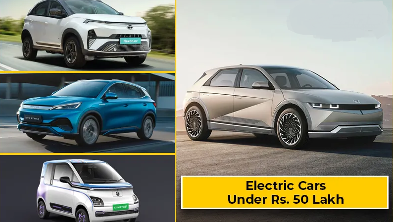Upcoming Electric Cars Under 50 Lakh Rupees